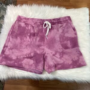 SONOMA fleece shorts woman’s size 1X
color called purple washed NWT 
poc…
